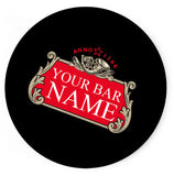 Personalised Any Name Bar Coaster Beer Home Pub Cafe Occasion Gift Idea 24