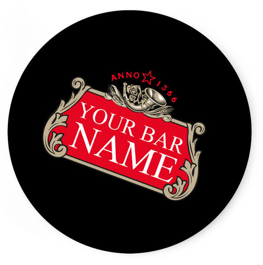 Personalised Any Name Bar Coaster Beer Home Pub Cafe Occasion Gift Idea 24