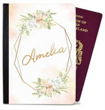 Personalised Floral Children Passport Cover Holder Any Name Holiday Accessory 29