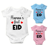 Personalised Eid Baby Vest Baby grow Little baby body suit 5