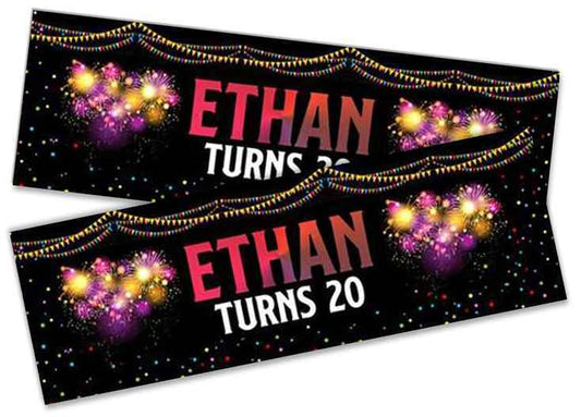 Personalised Birthday Banners Generic Design Children Kids Party Decoration 232