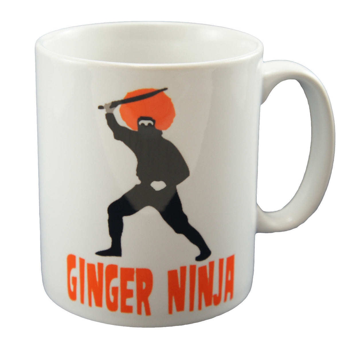 GINGER NINJA Funny Novelty Printed Mug Joke - Ideal Redhead Gift / Present