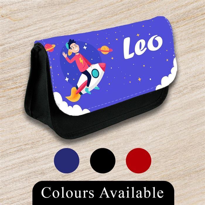 Personalised Pencil Case Generic Girls Boys Stationary Kids School Bag 38