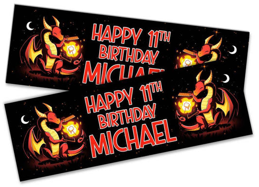 Personalised Birthday Banners Generic Design Children Kids Party Decoration 194