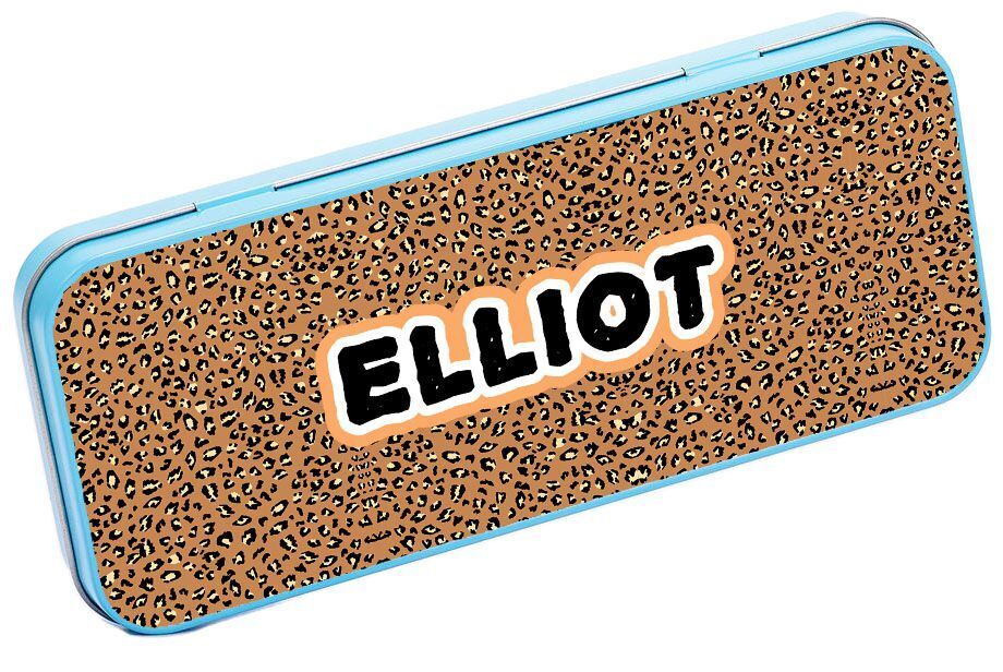 Personalised Any Name Generic Pencil Case Tin Children School Kids Stationary 14