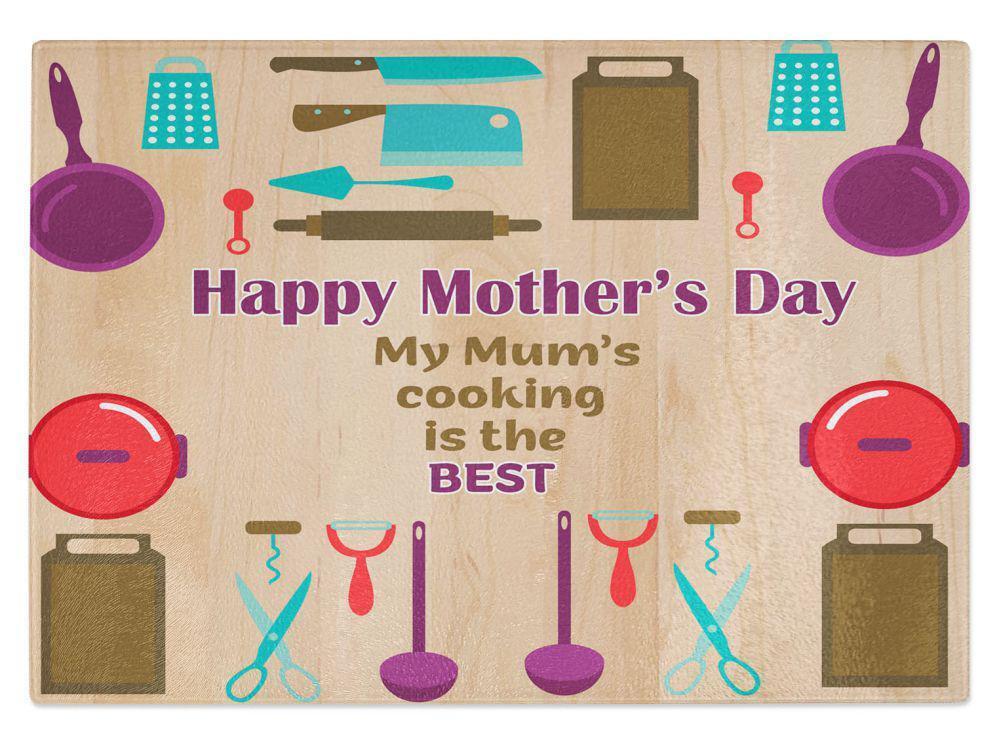 Mothers Day Kitchen Glass Chopping Board Item Gift 1