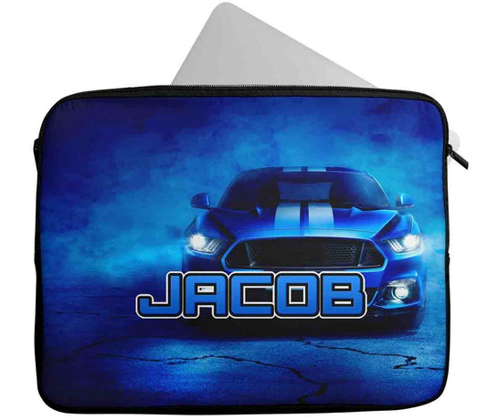 Personalised Any Name Car Design Laptop Case Sleeve Tablet Bag 49