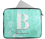 Personalised Any Name Marble Design Laptop Case Sleeve Tablet Bag 115