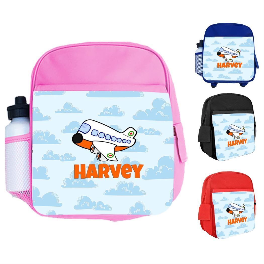 Personalised Kids Backpack Any Name Generic Design Boys Girls kid School Bag 50