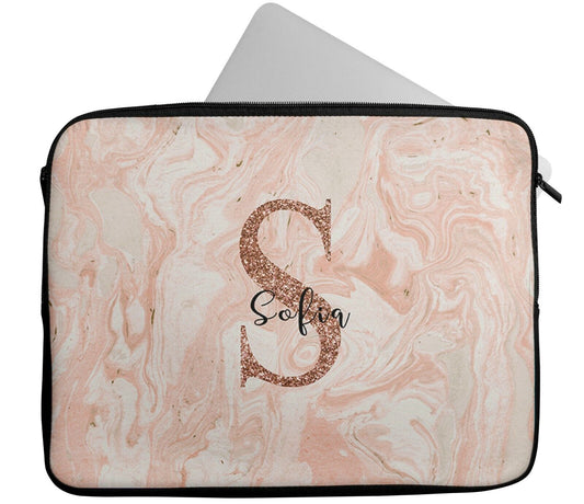Personalised Any Name Glitter Design Laptop Case Sleeve Tablet Bag Chromebook 16