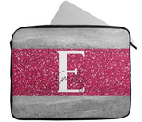 Personalised Any Name Marble Glitter Design Laptop Case Sleeve Tablet Bag 100