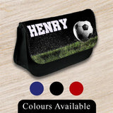 Personalised Pencil Case Football Girls Boys Stationary Kids School Bag 29