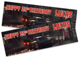 Personalised Birthday Banners Car Design Children Kids Party Decoration 175