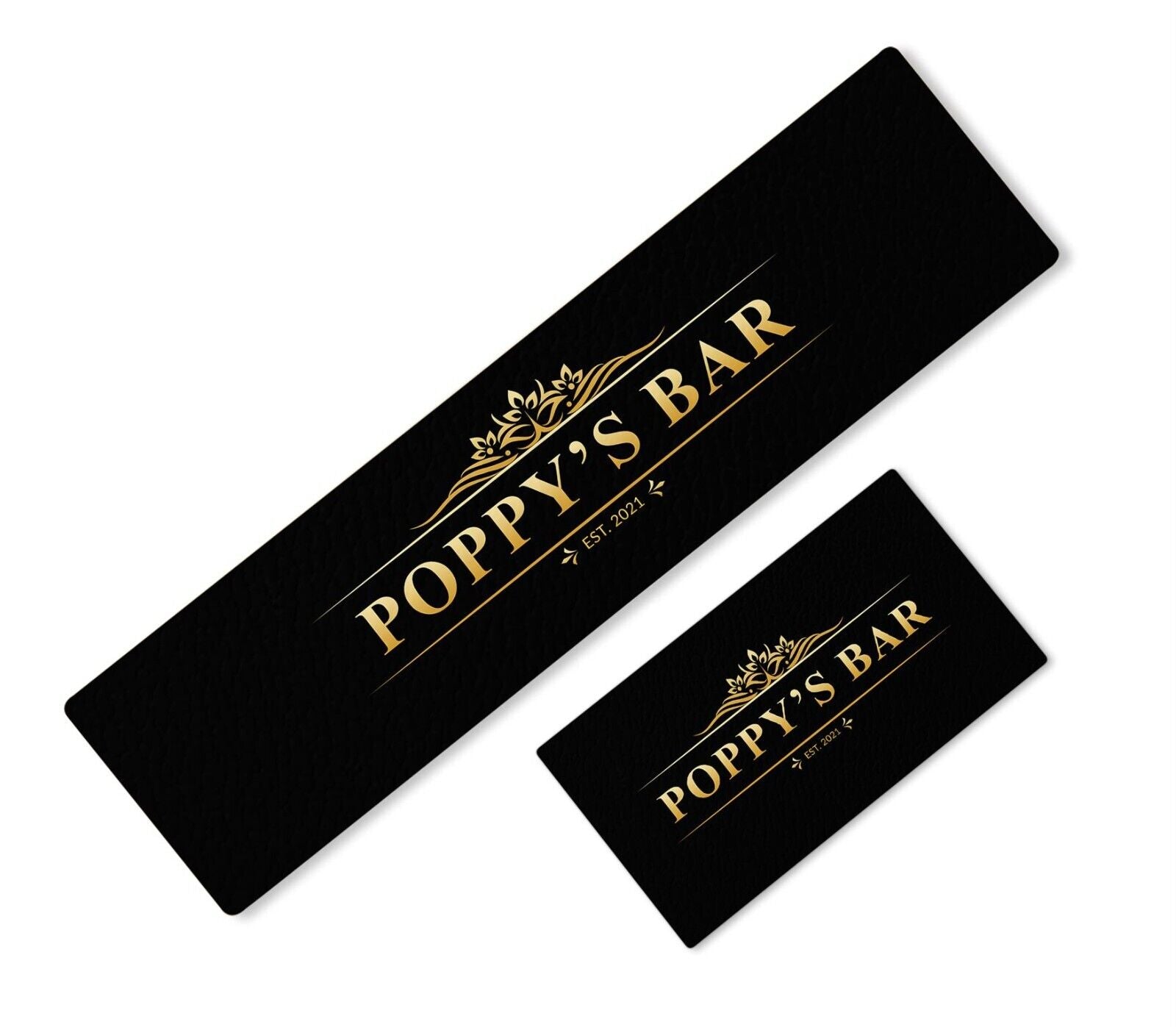 Personalised Any Text Beer Mat Label Bar Runner Ideal Home Pub Cafe Occasion 20