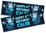 Personalised Birthday Banners Generic Design Children Kids Party Decoration 183