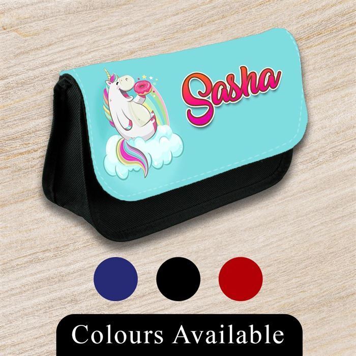 Personalised Pencil Case Generic Girls Boys Stationary Kids School Bag 42