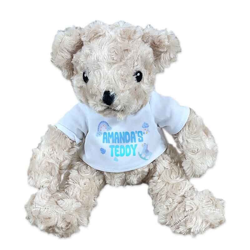 Personalised Teddy Bear Printed Soft Toy Baby Birthday Gift Christening 1
