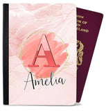 Personalised Marble Children Passport Cover Holder Any Name Holiday Accessory 21