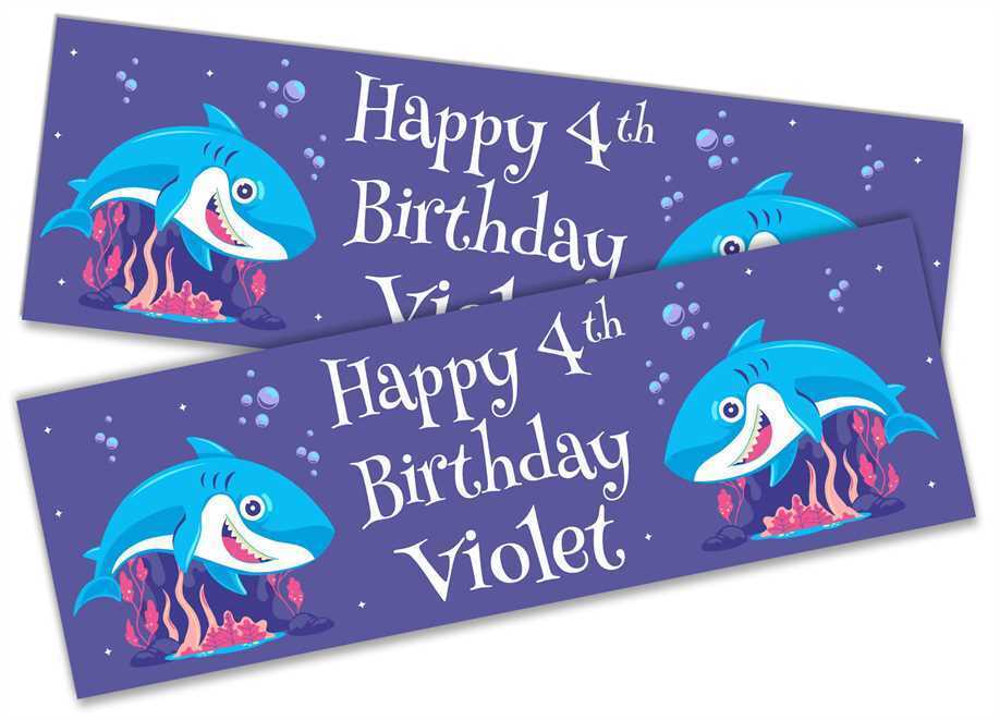 Personalised Birthday Banners Generic Design Children Kids Party Decoration 153