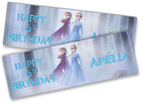 Personalised Birthday Banners Princess  Design Children Kid Party Decoration 62