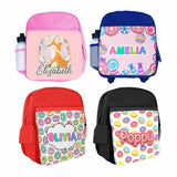 Personalised Kids Backpack Any Name Generic Design Boys Girls kid School Bag 19