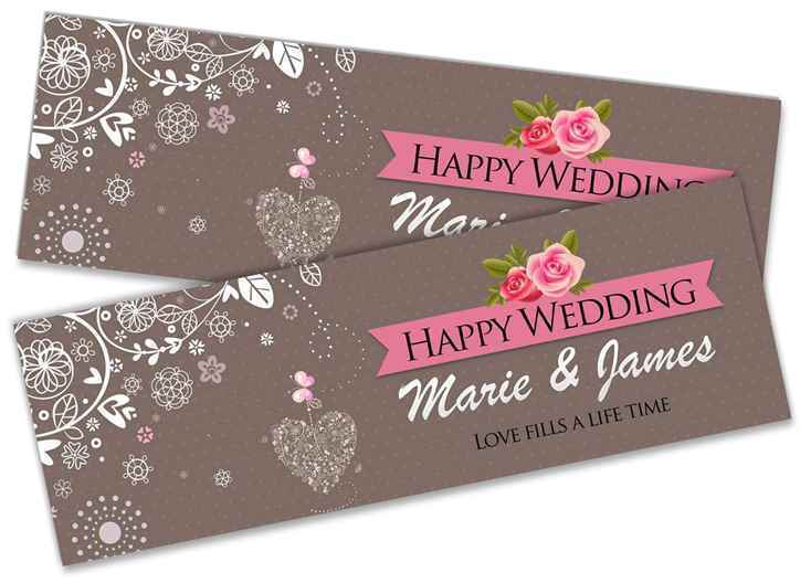 Personalised Wedding Banner Adult Party Celebration Marriage 240