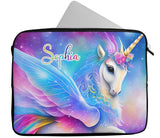 Personalised Any Name Unicorn Design Laptop Case Sleeve Tablet Bag 50