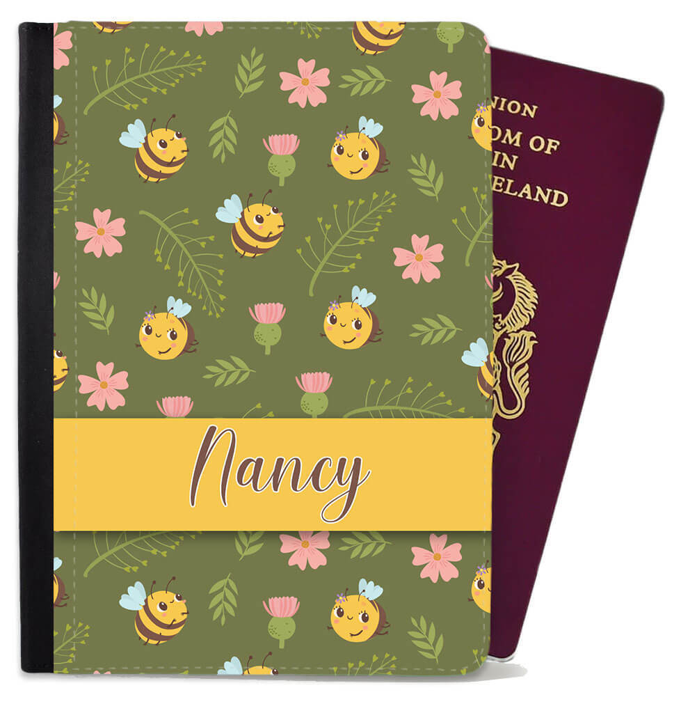 Personalised Animal Pattern Passport Cover Holder Any Name Holiday Accessory 4