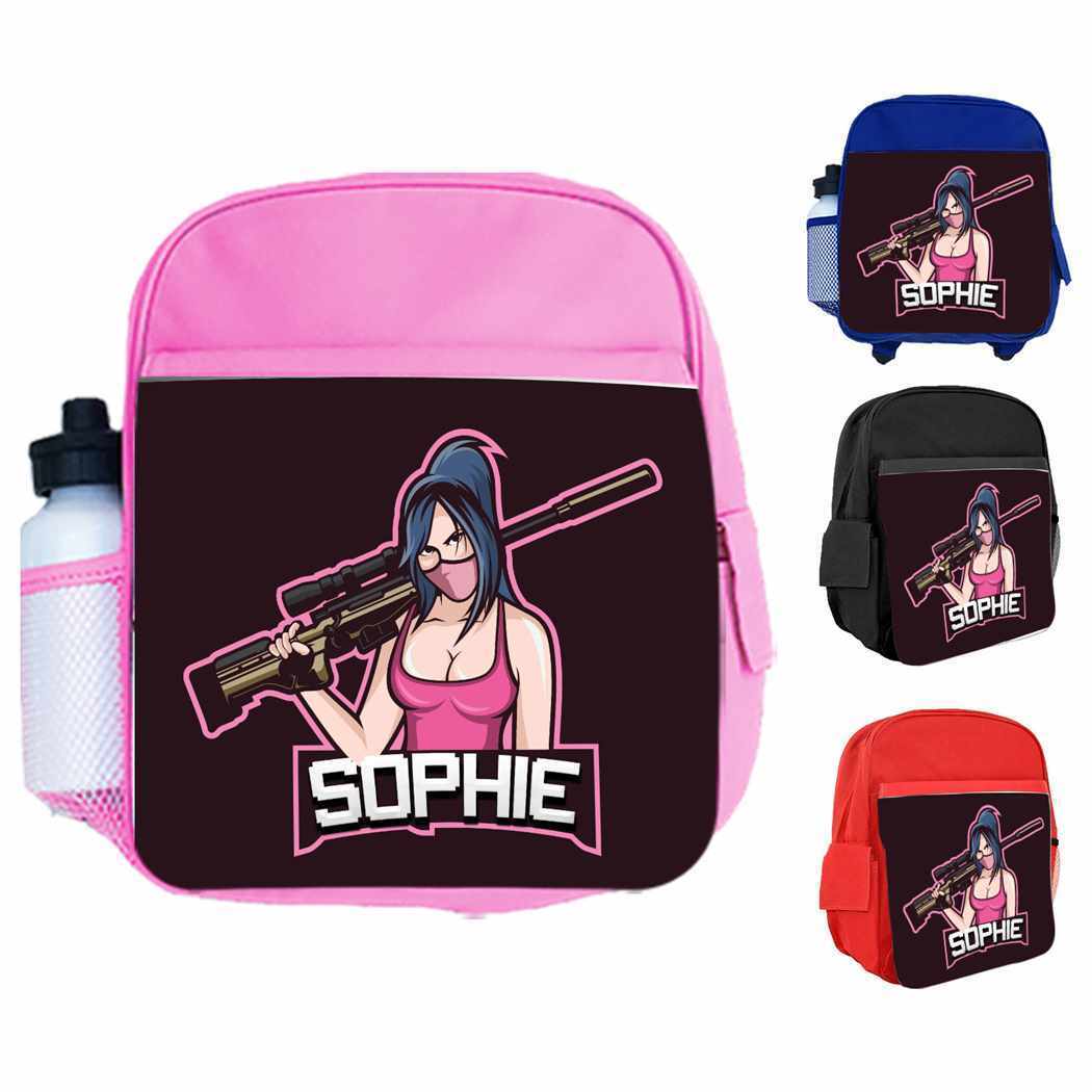 Personalised Kids Backpack Any Name Gaming Boys Girls Children School Bag 2