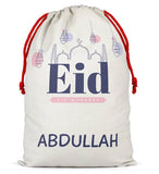 Personalised Eid Sack Bag Boy Girl eid Gift idea Stocking Bag 12