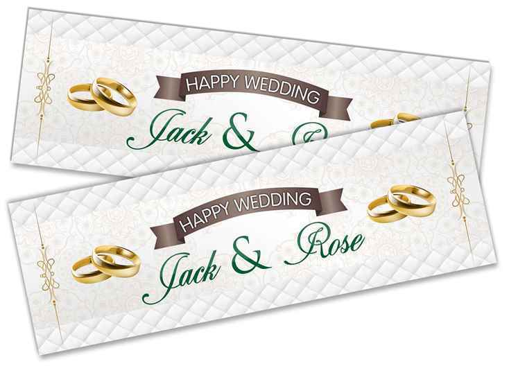 Personalised Wedding Banner Adult Party Celebration Marriage 240