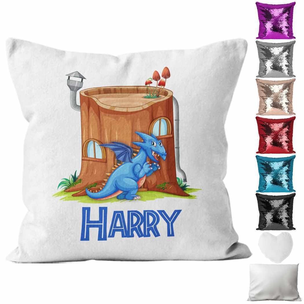 Personalised Cushion Animal Sequin Cushion Pillow Printed Birthday Gift 62