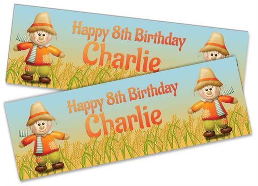 Personalised Birthday Banners Generic Design Children Kids Party Decoration 155