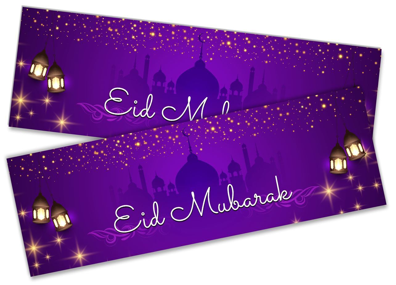 Eid Mubarak Banners Children Kids Adults Party Decoration idea 266