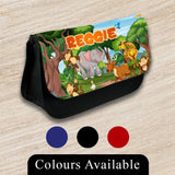 Personalised Pencil Case Animal Girls Boys Stationary Kids School Bag 13