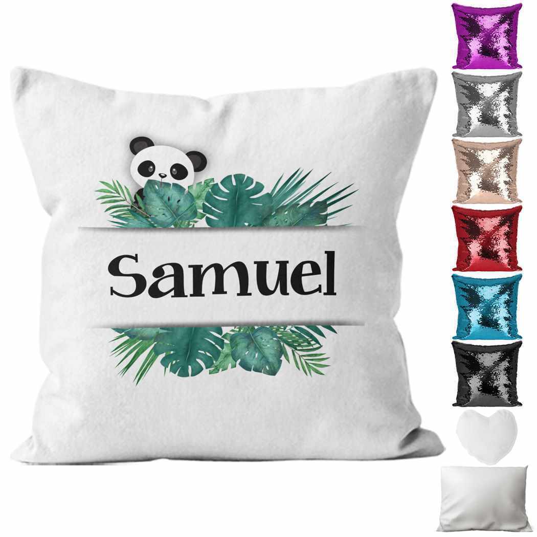 Personalised Cushion Animal Sequin Cushion Pillow Printed Birthday Gift 59