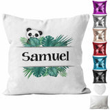 Personalised Cushion Animal Sequin Cushion Pillow Printed Birthday Gift 59