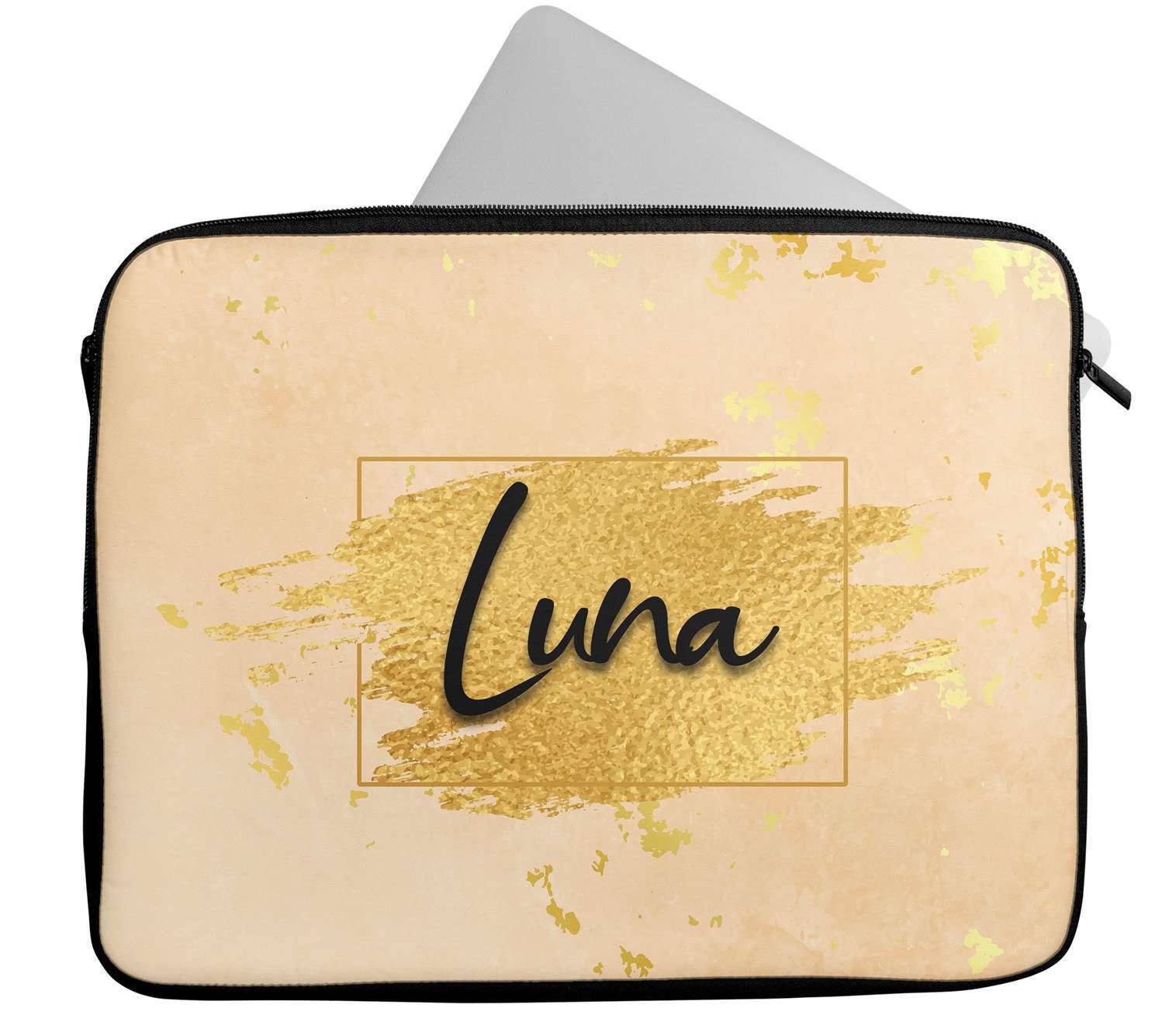 Personalised Any Name Marble Design Laptop Case Sleeve Tablet Bag 32