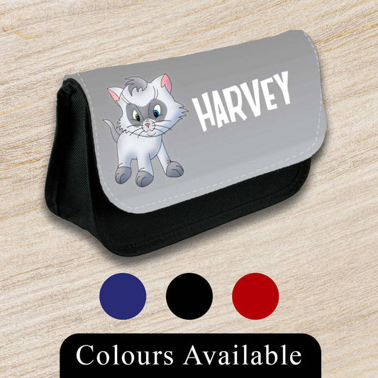 Personalised Pencil Case Animal Girls Boys Stationary Kids School Bag 16