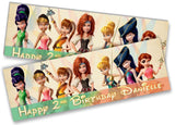 Personalised Birthday Banners Princess  Design Children Kid Party Decoration 72