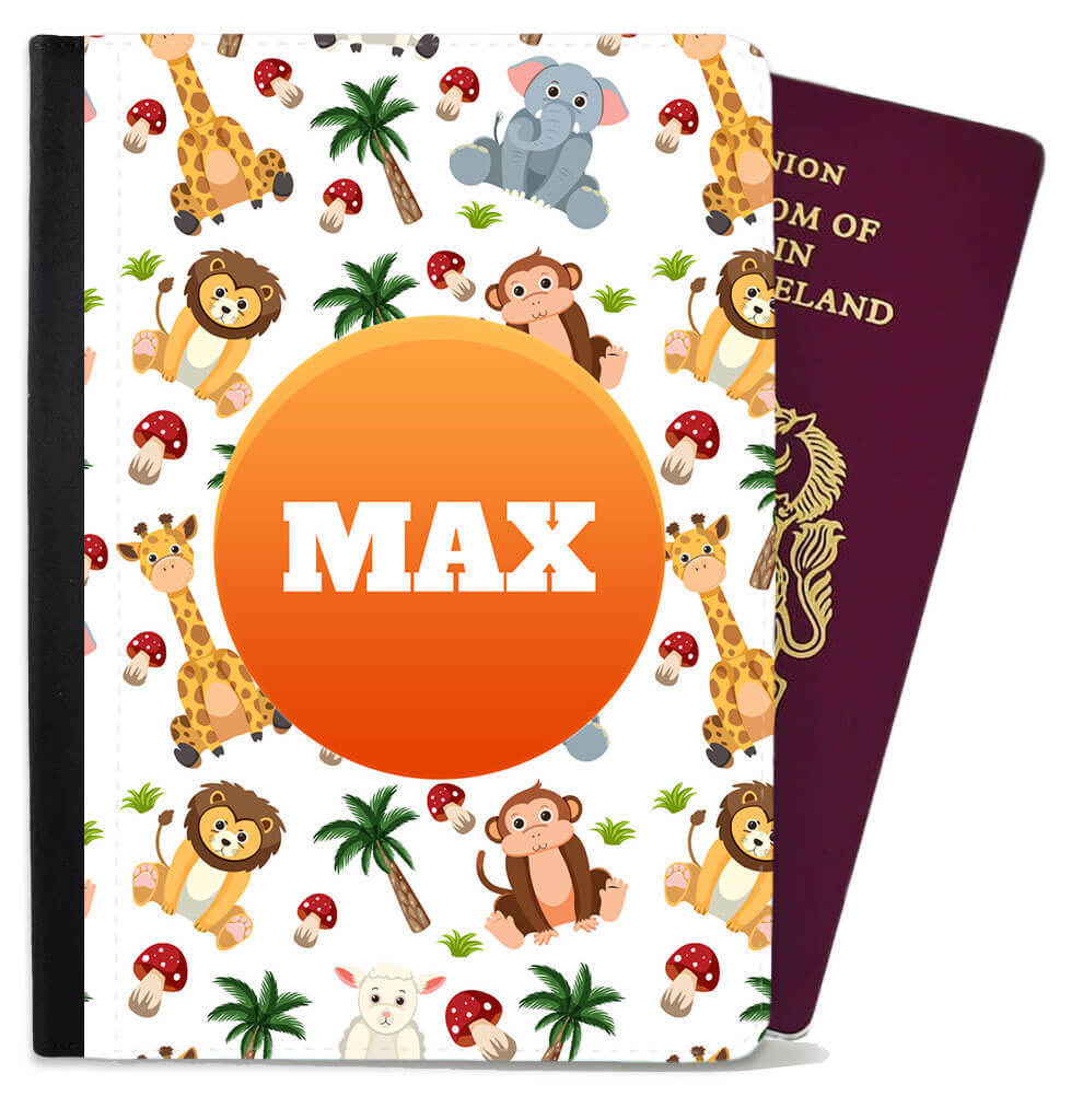 Personalised Animal Pattern Passport Cover Holder Any Name Holiday Accessory 4