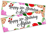 Personalised Birthday Banners Generic Design Children Kids Party Decoration 211