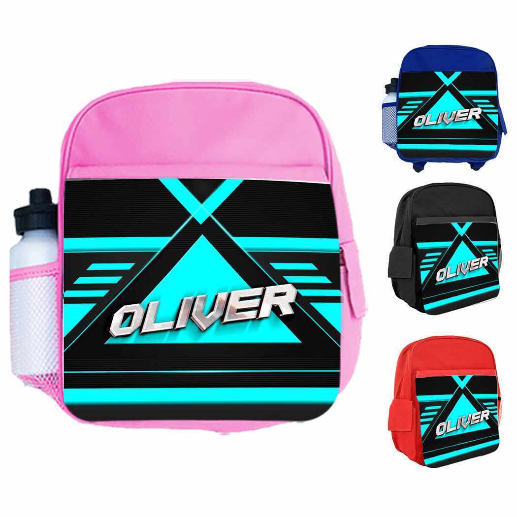 Personalised Kids Backpack Any Name Gaming Boys Girls Children School Bag 8