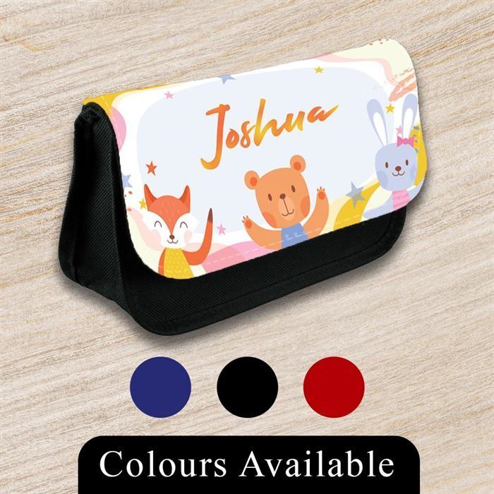 Personalised Pencil Case Generic Girls Boys Stationary Kids School Bag 38