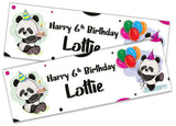 Personalised Birthday Banners Generic Design Children Kids Party Decoration 203