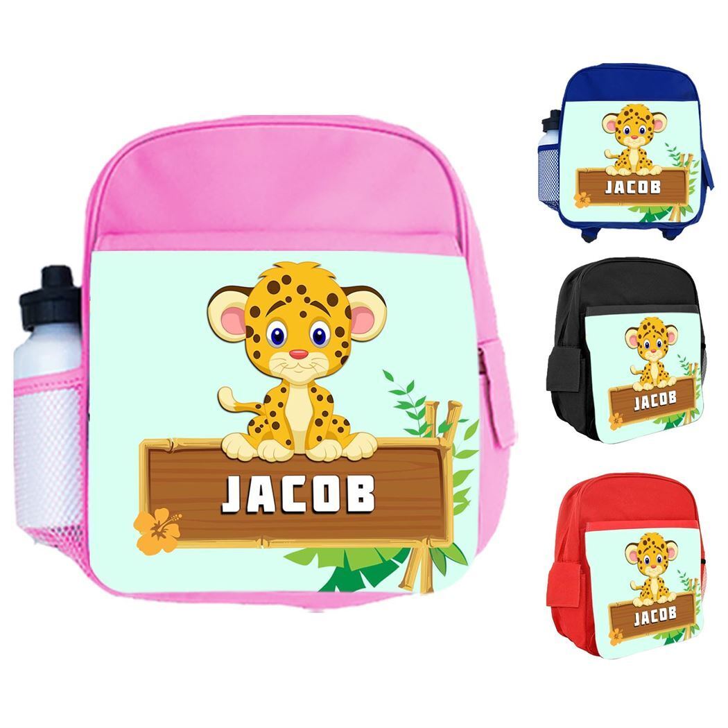 Personalised Kids Backpack Any Name Generic Design Boys Girls kid School Bag 45