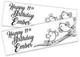 Personalised Birthday Banners Generic Design Children Kids Party Decoration 211