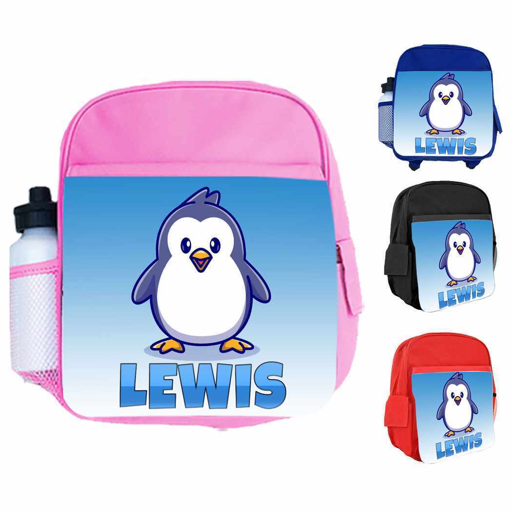 Personalised Kids Backpack Any Name Animal Design Boys Girls kid School Bag 21