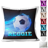 Personalised Cushion Football Sequin Cushion Pillow Printed Birthday Gift 14
