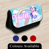 Personalised Pencil Case Unicorn Girls Boys Stationary Kids School Bag 7